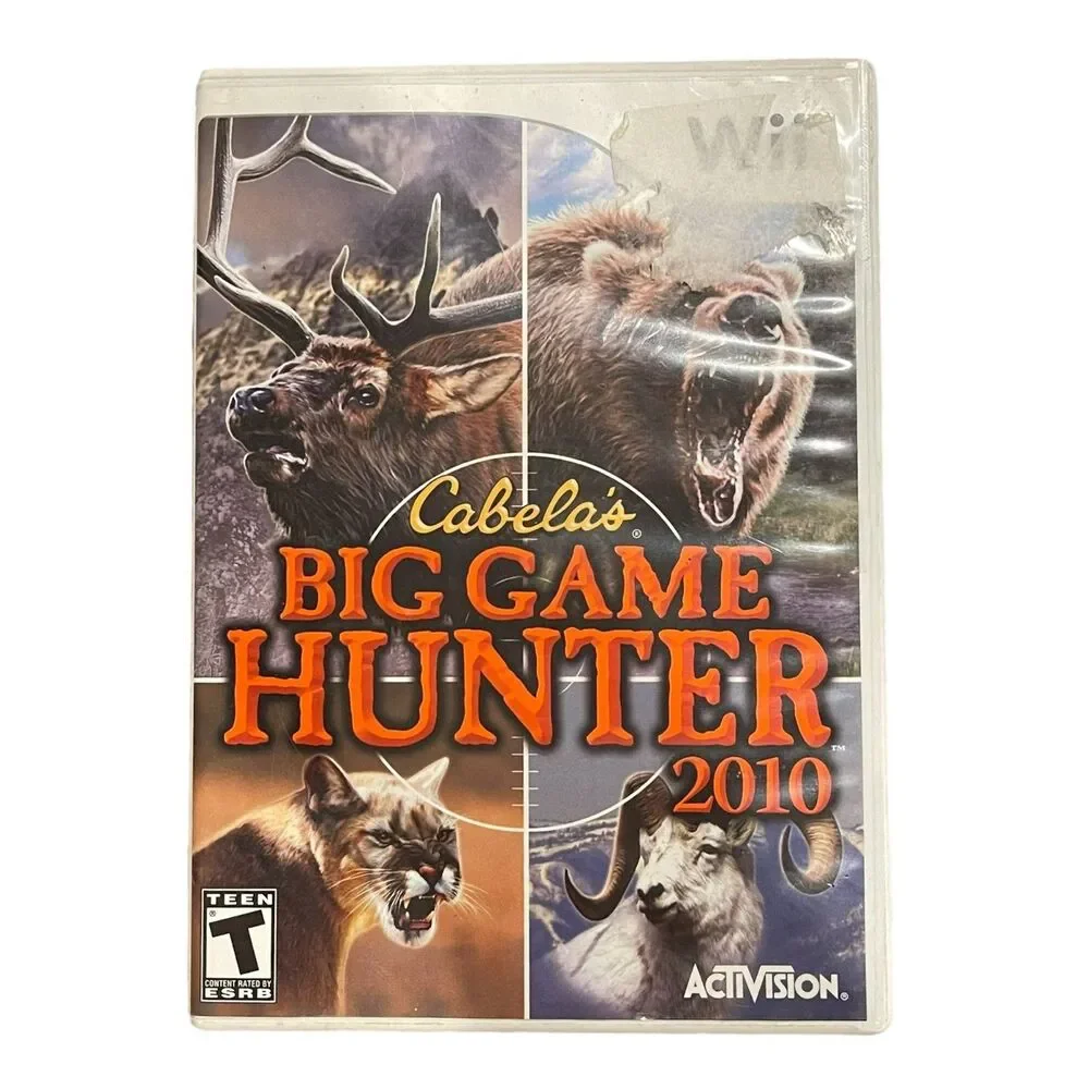 Cabela's Big Game Hunter 2010 Wii TESTED COMPLETE CASE DISC BOOK Video Game